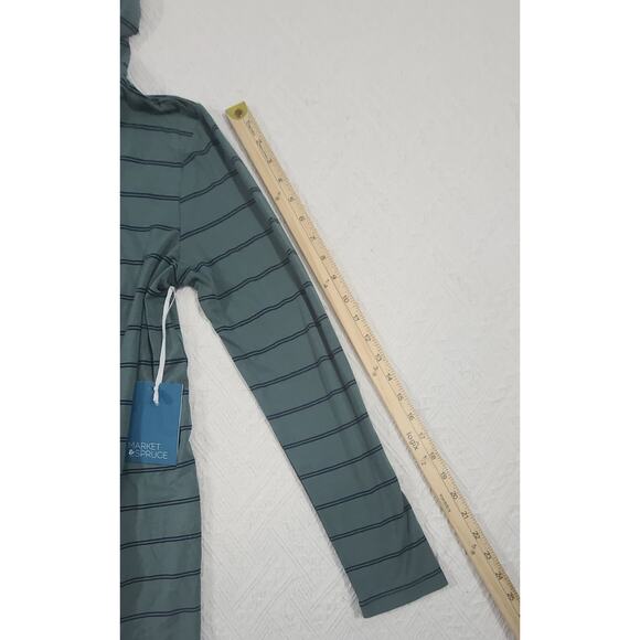 Market & Spruce cowl neck women's green cowl neck NWT Size Medium office preppy - Picture 6 of 10